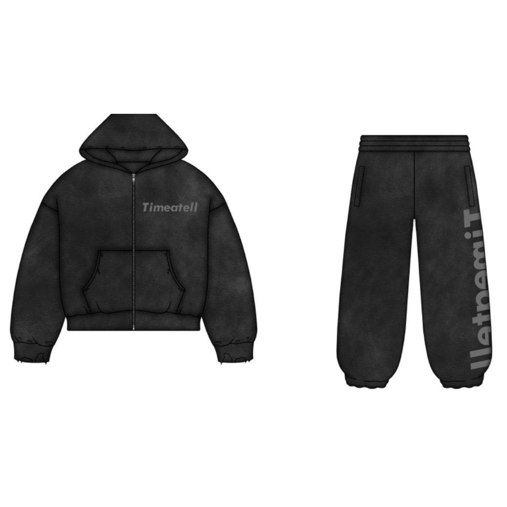 TIME A TELL PLANE JANE SET ( BLACK )