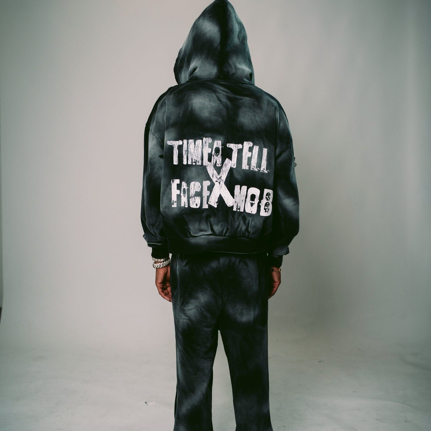 TIME A TELL X BABYFACERAY FACE MOB HOODIE shoptimeatell