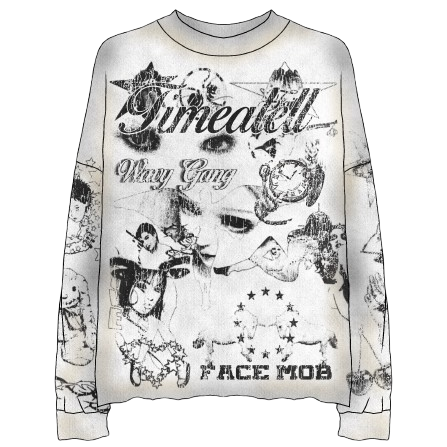TIME A TELL X BABYFACE RAY FACE MOB LONG SLEEVE