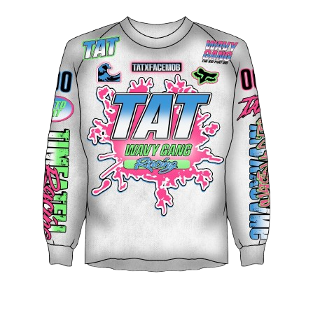 Time a tell Graffff Longsleeve Tee (White) shoptimeatell