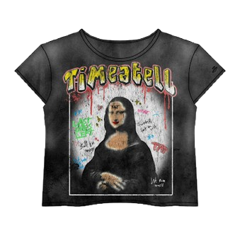 Mona Lisa Graffiti Tee (Black)