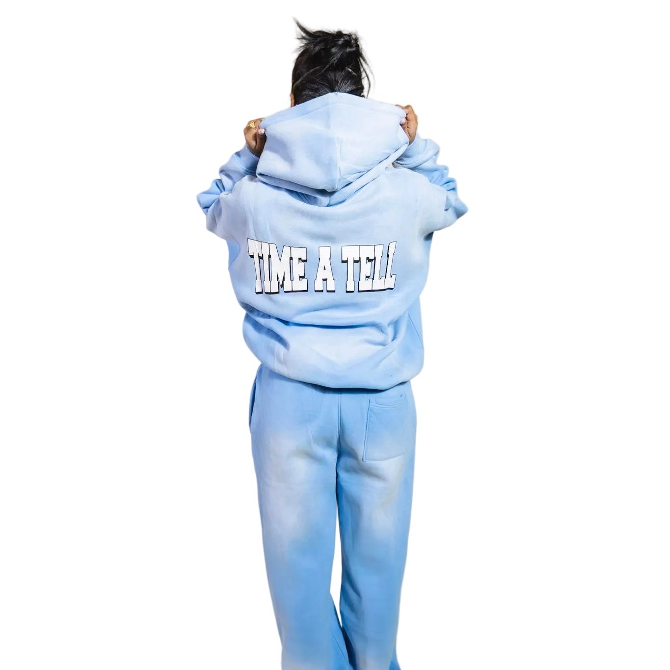 BLUE TIME A TELL WE DOPE IN REAL LIFE HOODIE ( VINTAGE PACK ) LIMITED TIME