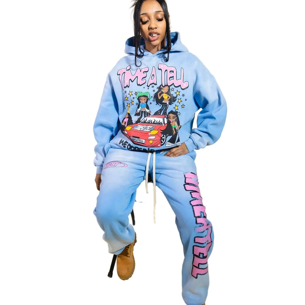 TIME A TELL BLUE WE DOPE IN REAL LIFE SWEATSUIT ( VINTAGE PACK) AVAILABLE LIMITED TIME