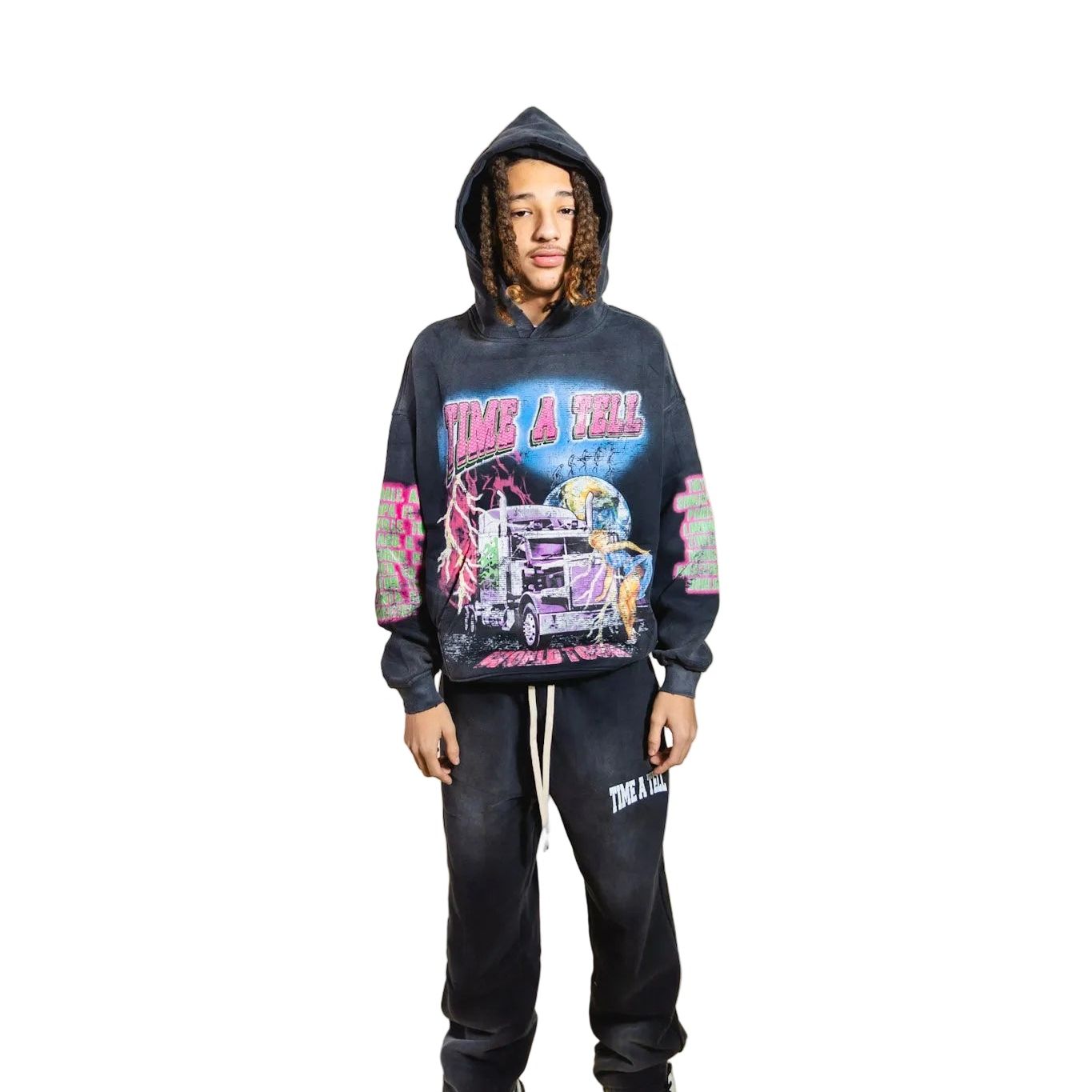 TIME A TELL WORLD TOUR HOODIE ( VINTAGE PACK) AVAILABLE LIMITED TIME shoptimeatell