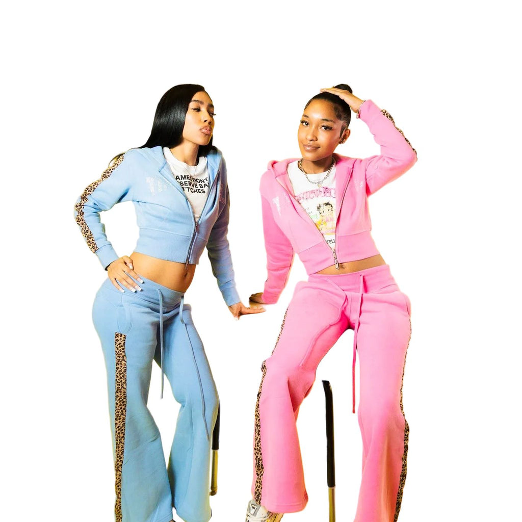 TIME A TELL CHEETAH SET  ( PINK )