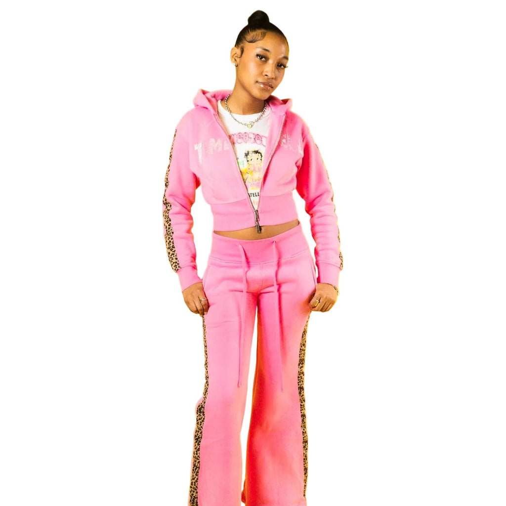 TIME A TELL CHEETAH SET  ( PINK )
