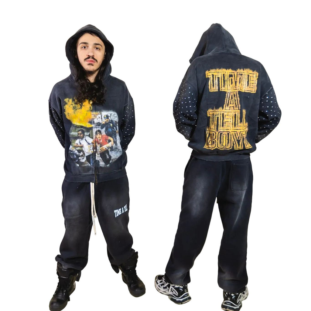 TIME A TELL BOYZ HOODIE ( VINTAGE PACK ) AVAILABLE LIMITED TIME