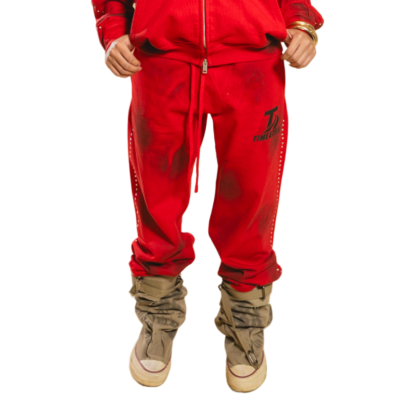 The Red Faded Earth Sweatpants shoptimeatell