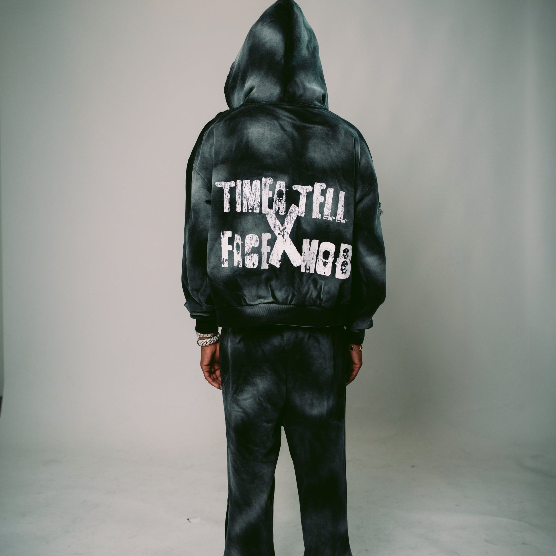 TIME A TELL X BABYFACERAY FACE MOB HOODIE shoptimeatell