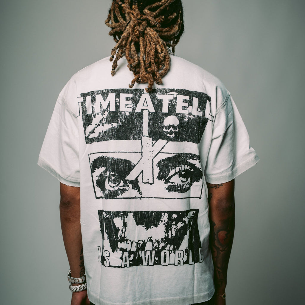 Time a Tell Black and White Tee shoptimeatell