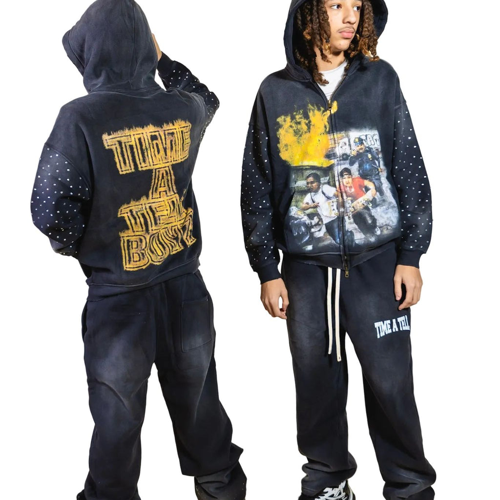TIME A TELL BOYZ HOODIE ( VINTAGE PACK ) AVAILABLE LIMITED TIME
