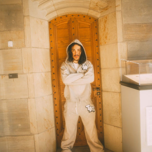 Rhinestone Sweatsuit (Grey/White) shoptimeatell