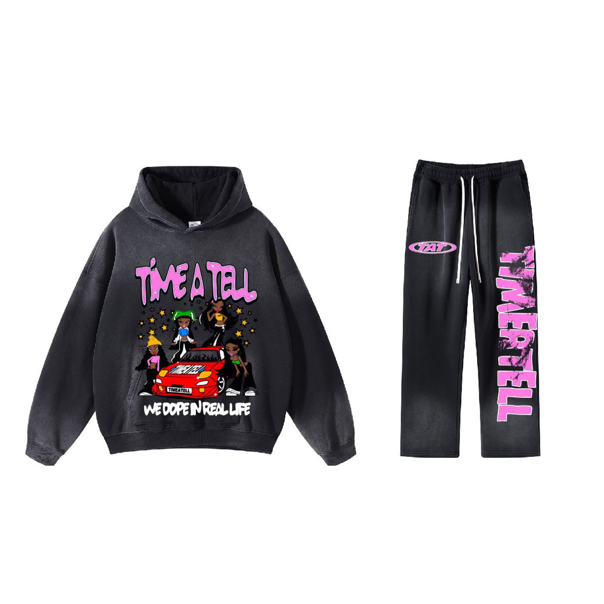 Time A Tell “We dope in real life sweatsuit” shoptimeatell