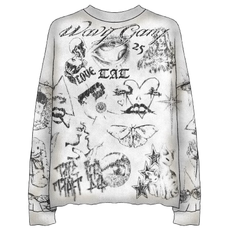 TIME A TELL X BABYFACE RAY FACE MOB LONG SLEEVE