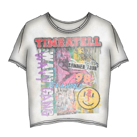Time a tell Graffff Tee (White) shoptimeatell