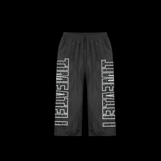 Time a Tell Logo Parachute Sweats (Black)