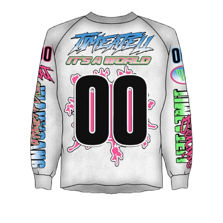 Time a tell Graffff  Longsleeve Tee (White) shoptimeatell