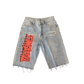 Tat denim shorts (Red Logo) shoptimeatell