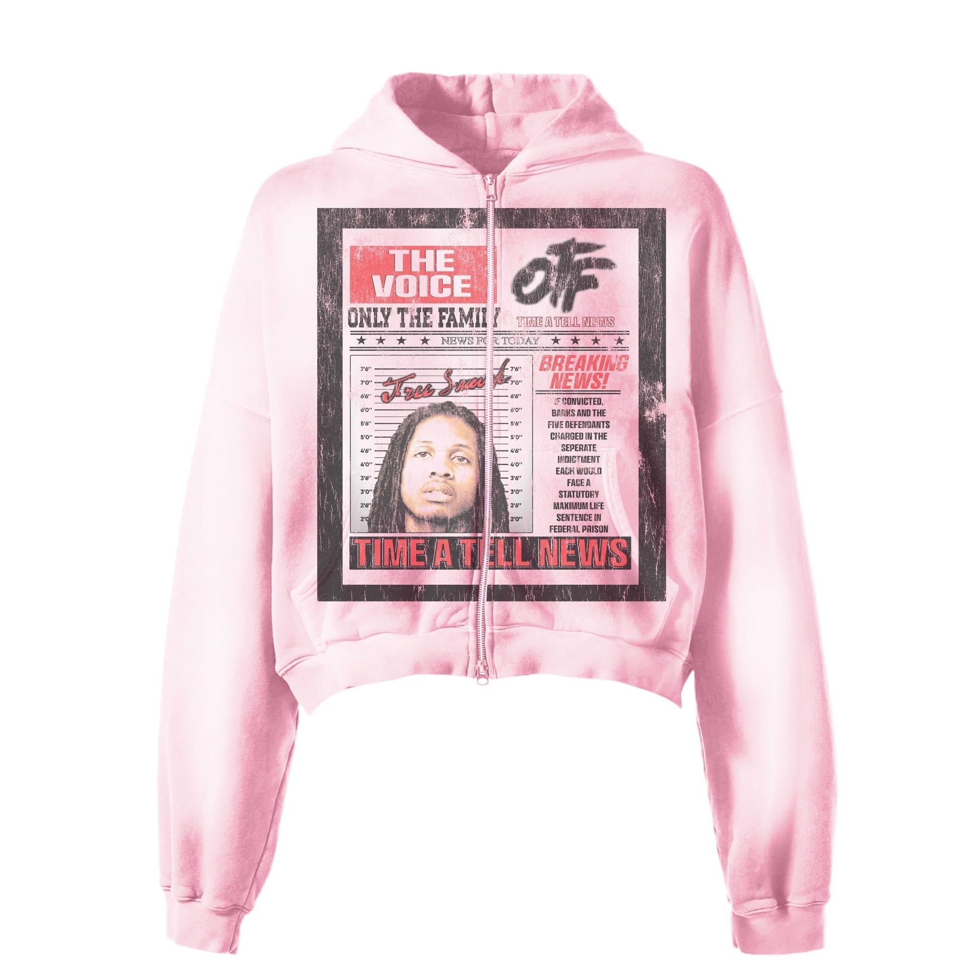 Time a Tell Free DURK Hoodie (Pink) shoptimeatell