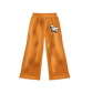 Diamond Studded Track Sweatpants (Orange)