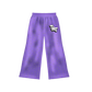 Diamond Studded Track Sweatpants (Purple)