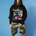 BLACK TIME A TELL “ OVERLY “ HOODIE