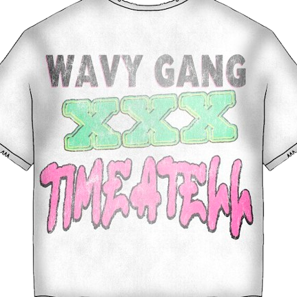 Time a Tell Pink white Tee shoptimeatell
