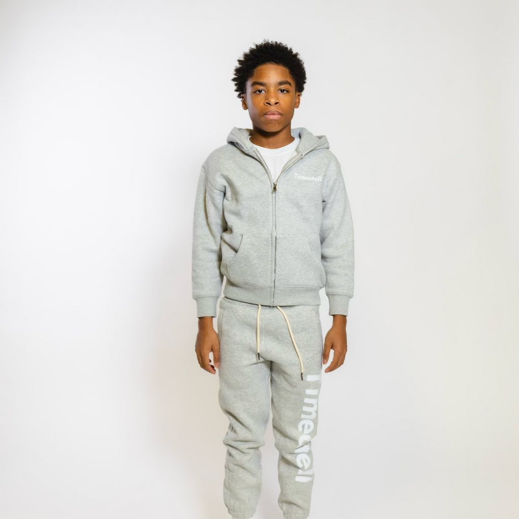 Kids Grey Plain Jane set shoptimeatell