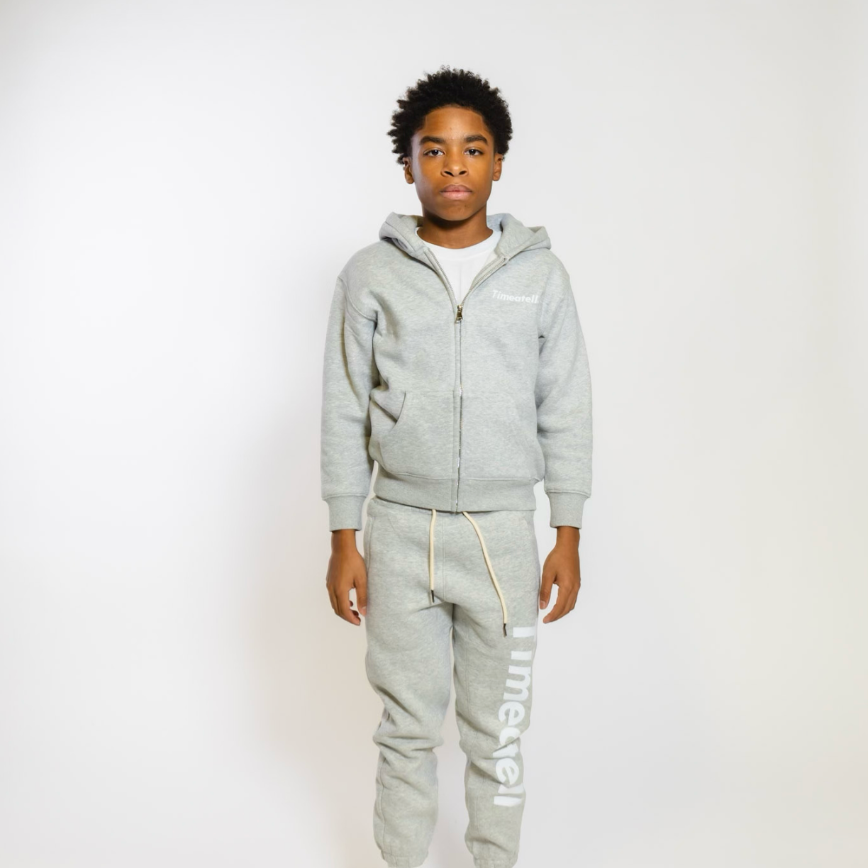 Kids Grey Plain Jane set shoptimeatell