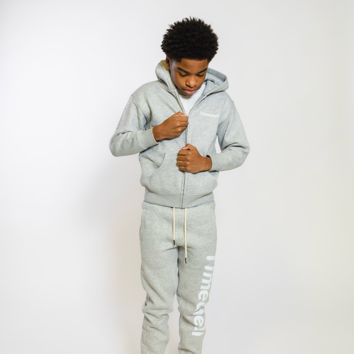 Kids Grey Plain Jane set shoptimeatell