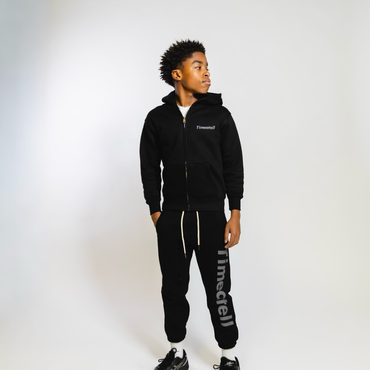 Kids Black Plain Jane set shoptimeatell