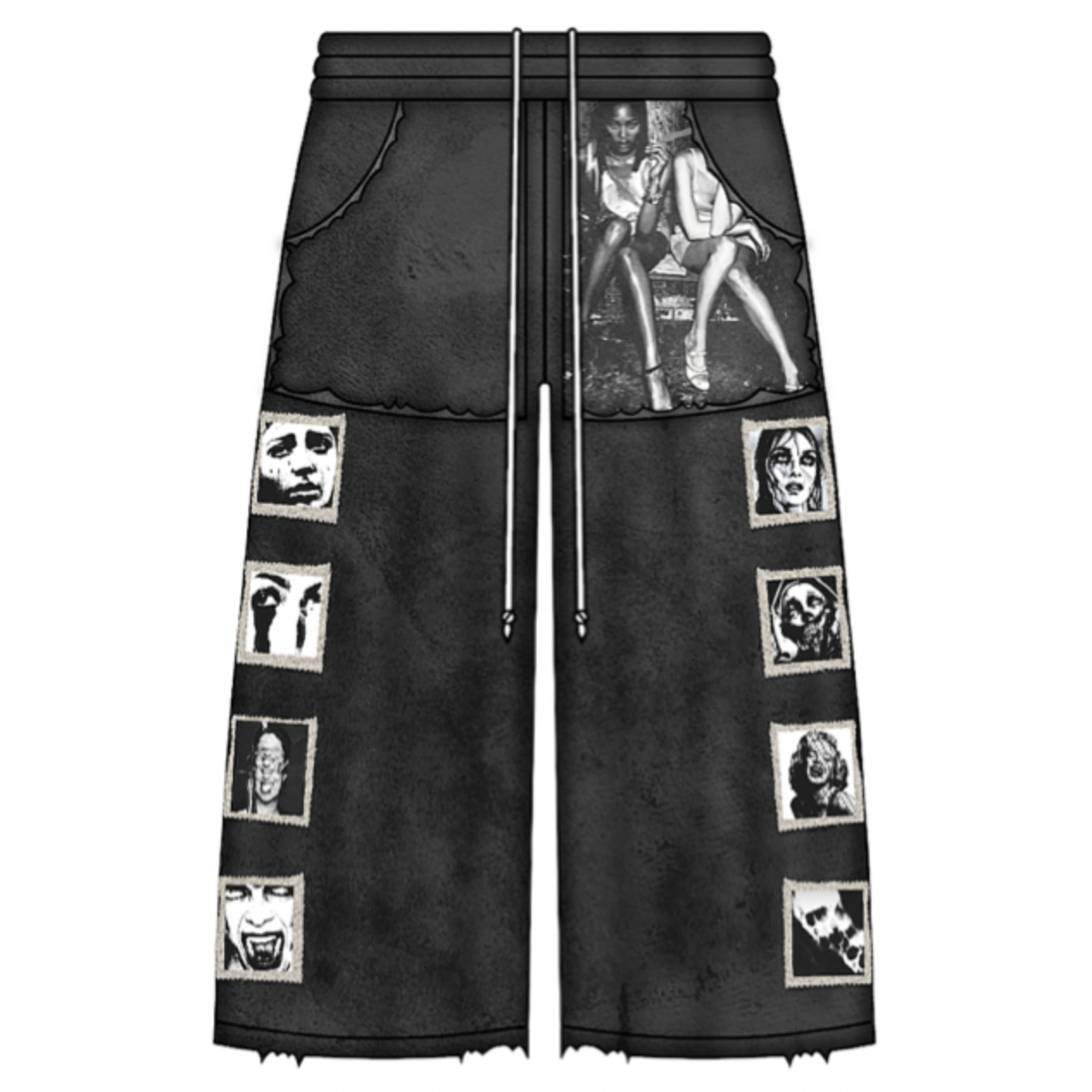 The Black Polaroid Sweatpants - shoptimeatell