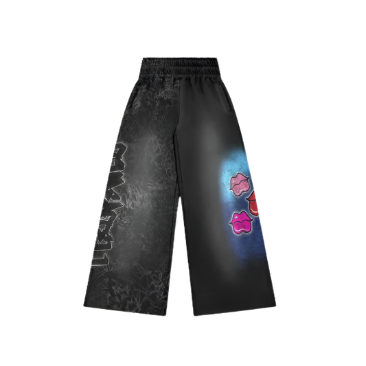 Time a Tell Barbie Doll Diamond Studded Sweatpants (Black)