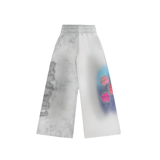 Time a Tell Barbie Doll Diamond Studded Sweatpants (White)