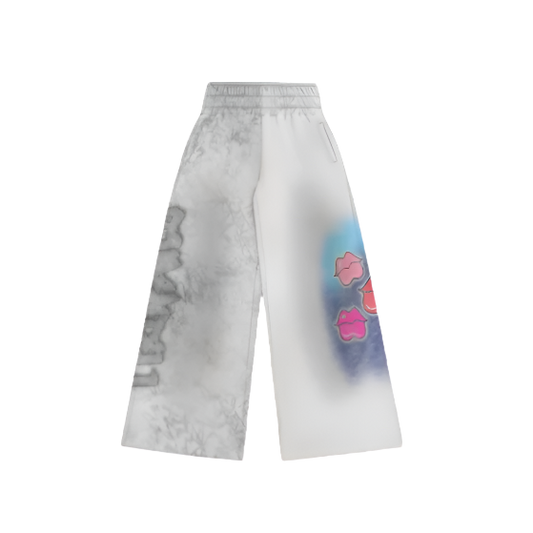 Time a Tell Barbie Doll Diamond Studded Sweatpants (White)