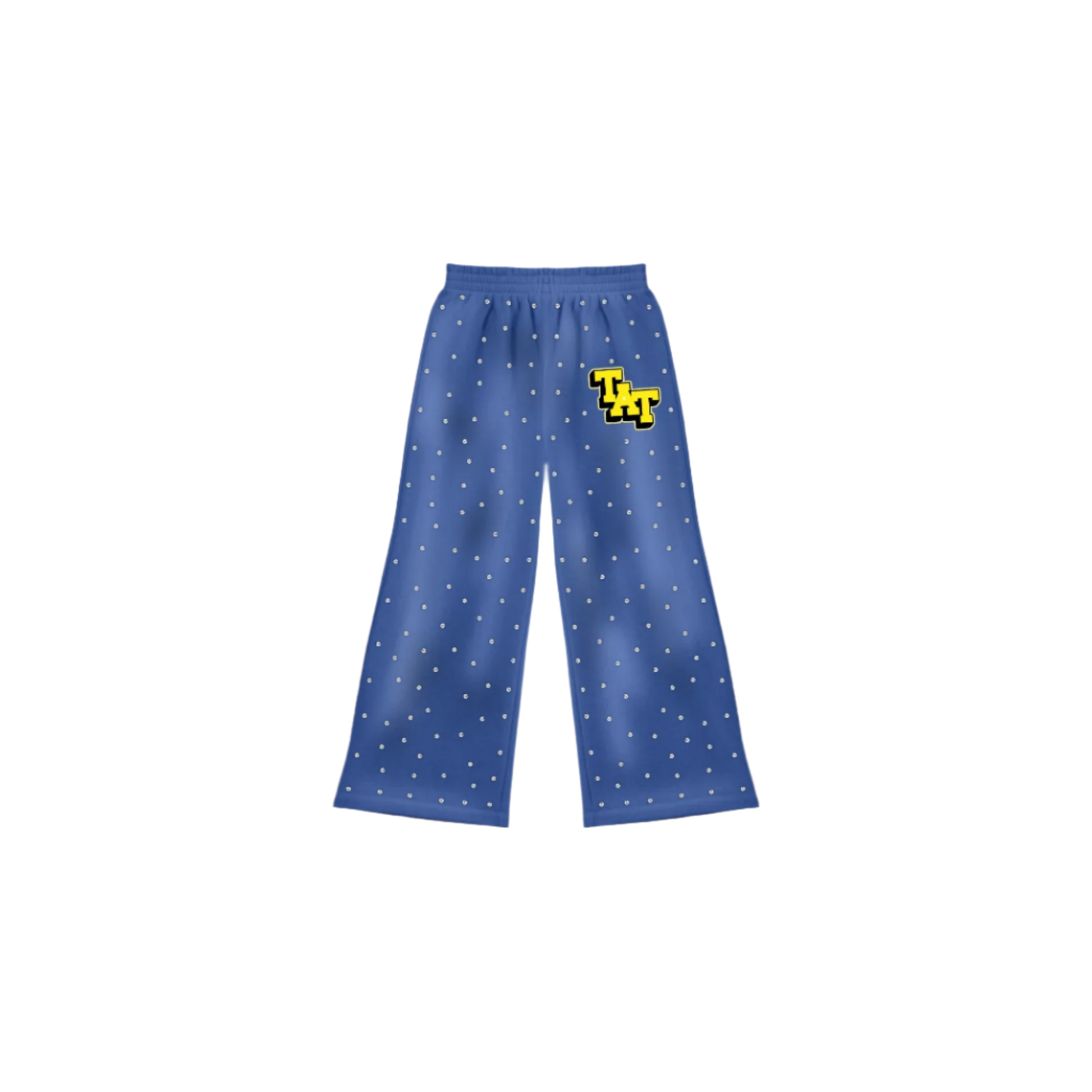 Diamond Studded Sweatpants (Blue) shoptimeatell