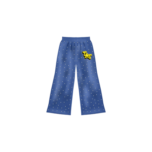 Diamond Studded Sweatpants (Blue) shoptimeatell