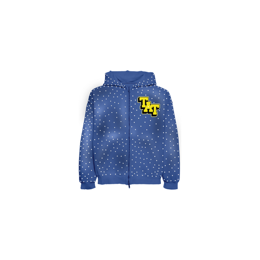 Diamond Studded Sweatshirt (Blue/Yellow) shoptimeatell