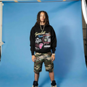 BLACK TIME A TELL “ OVERLY “ HOODIE